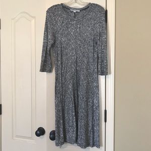 Gray casual cotton dress size small fits medium